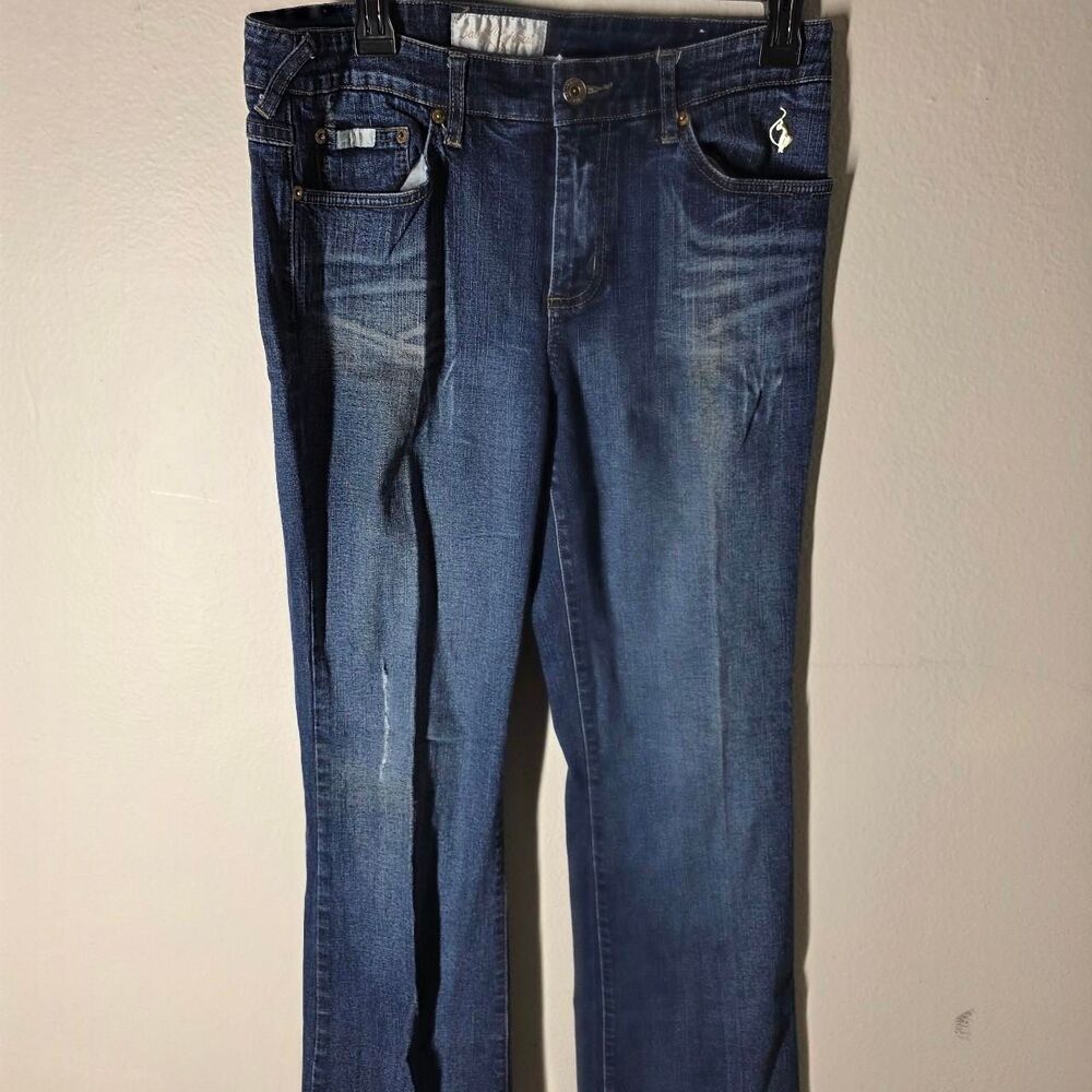 Baby-phat Women's Blue and Navy Jeans Size 11
